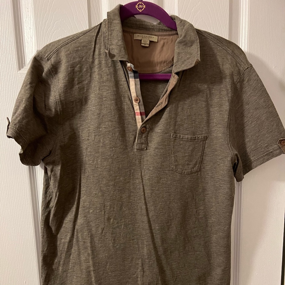 Women’s Burberry Polo Shirt. Faint spot hard to see. See photo